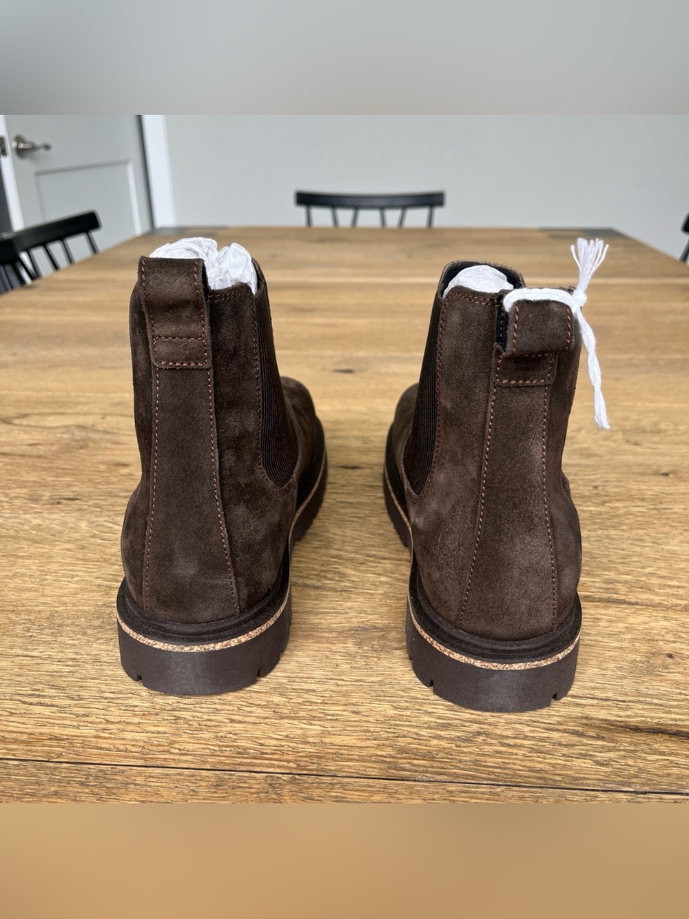 Size 8W / EU 39 Birkenstock Highwood Slip On Chelsea Boot in Mocha 1025758 - Picture 5 of 9
